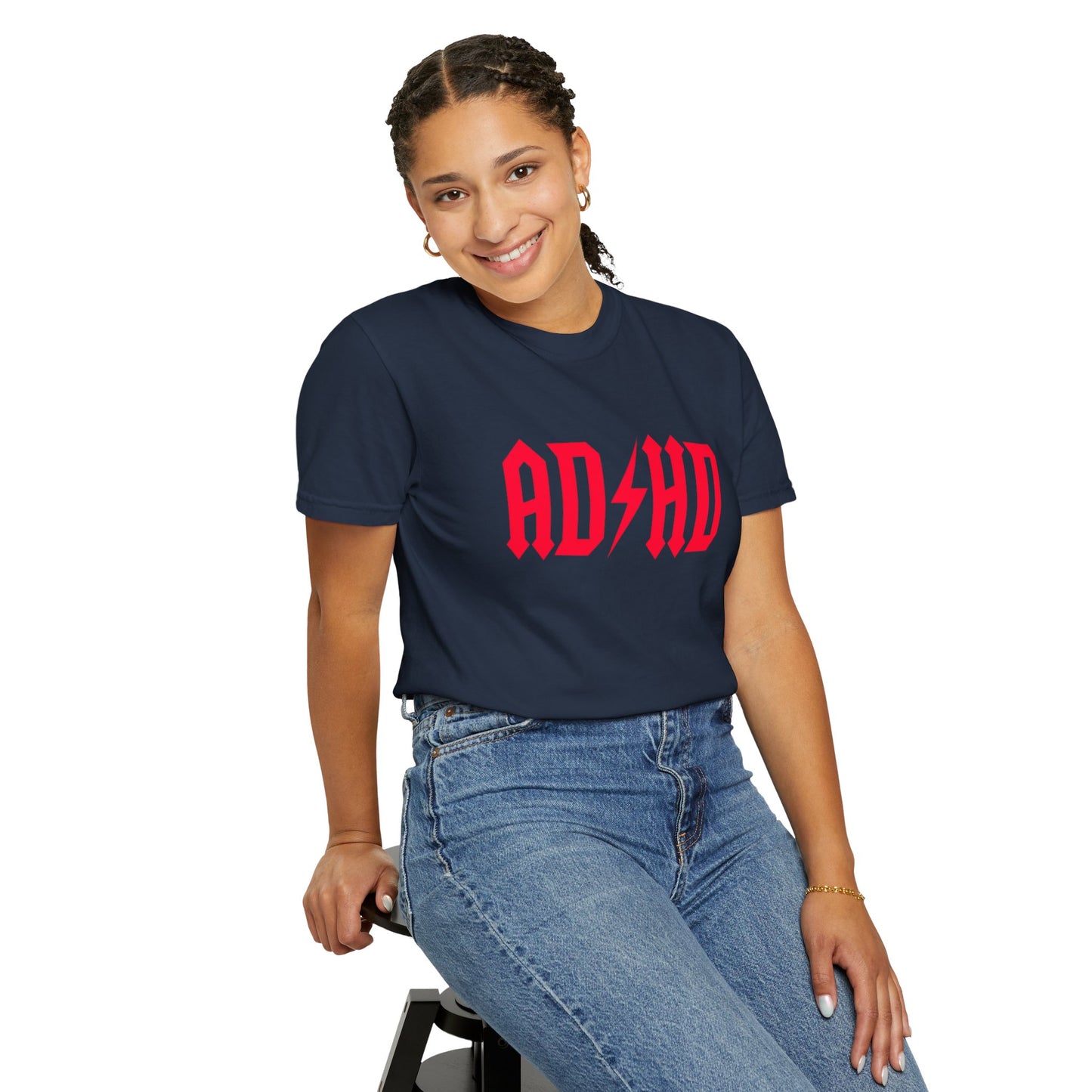 ADHD Unisex Garment-Dyed T-Shirt - Casual Comfort for Creative Minds