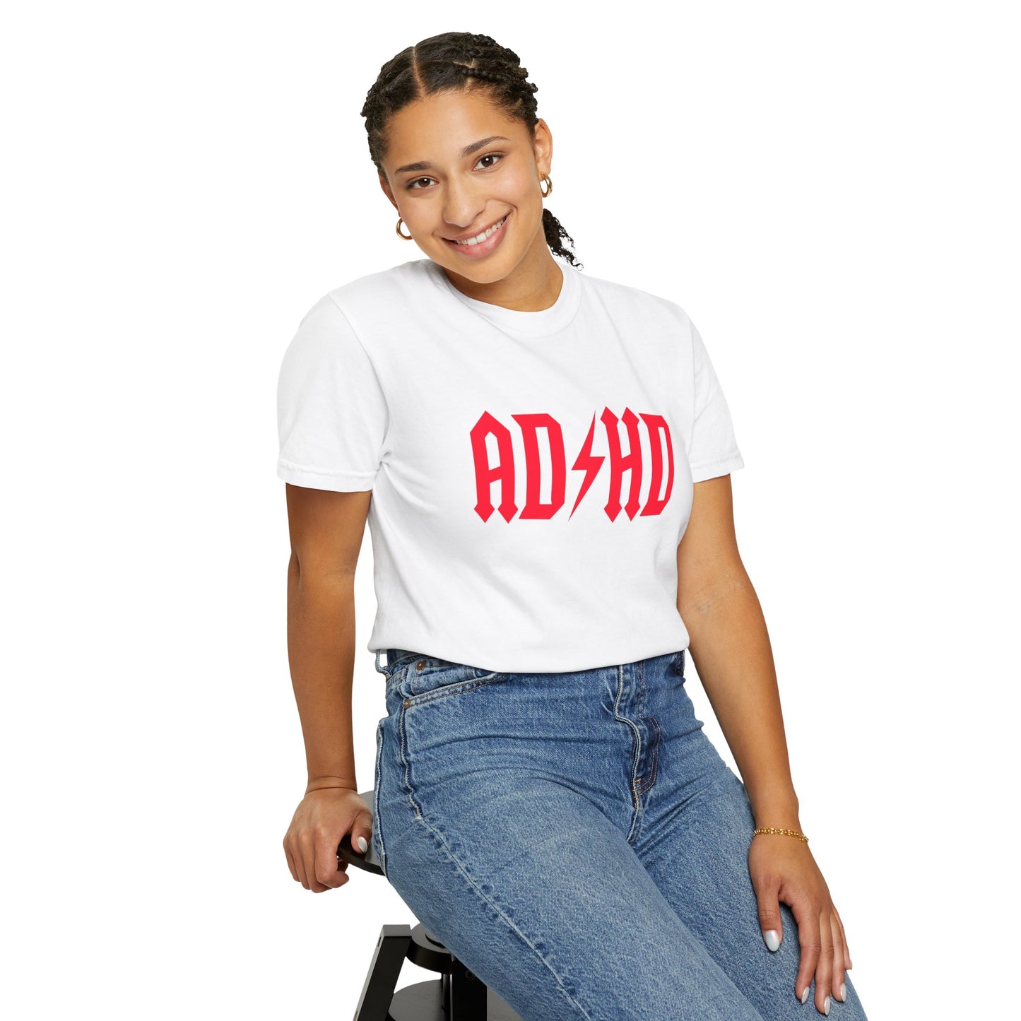ADHD Unisex Garment-Dyed T-Shirt - Casual Comfort for Creative Minds