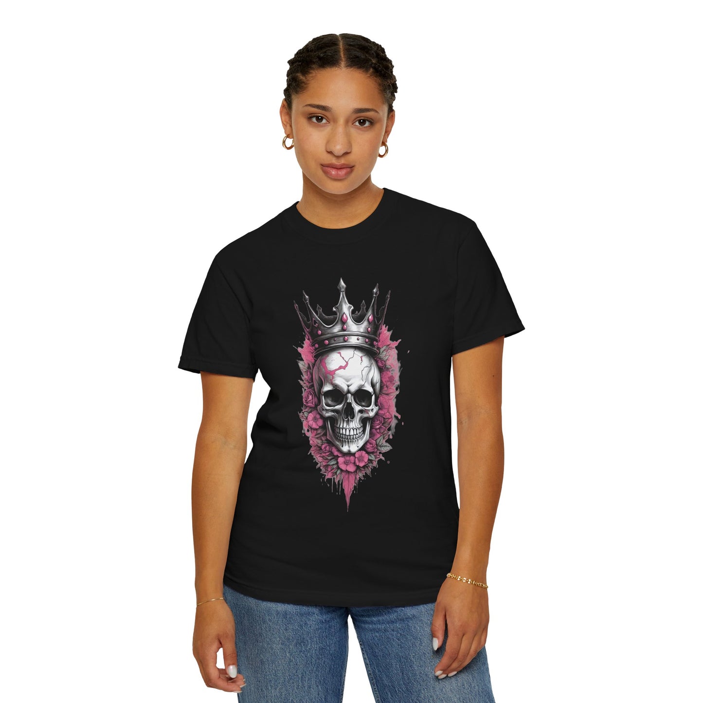 Crowned Skull Graphic T-Shirt – Unisex Vintage Style