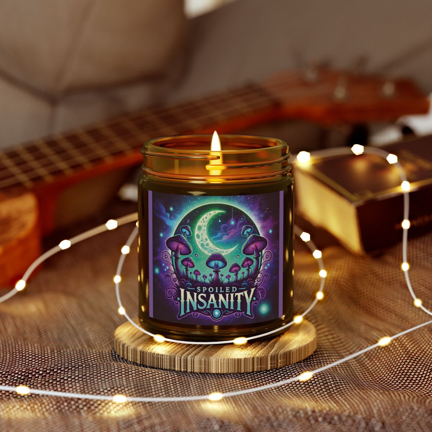 Spoiled Insanity Scented Candles - Coconut Apricot Wax (4oz, 9oz) - Unique Home Fragrance for Relaxation & Celebration