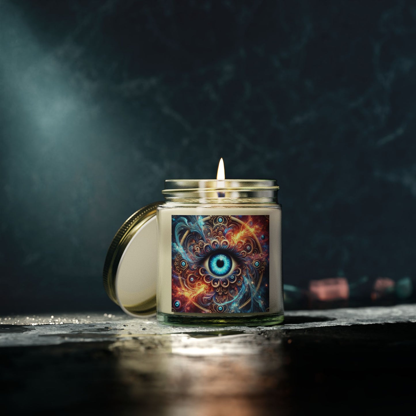 Mystical Eye Scented Candles - Coconut Apricot Wax 4oz & 9oz