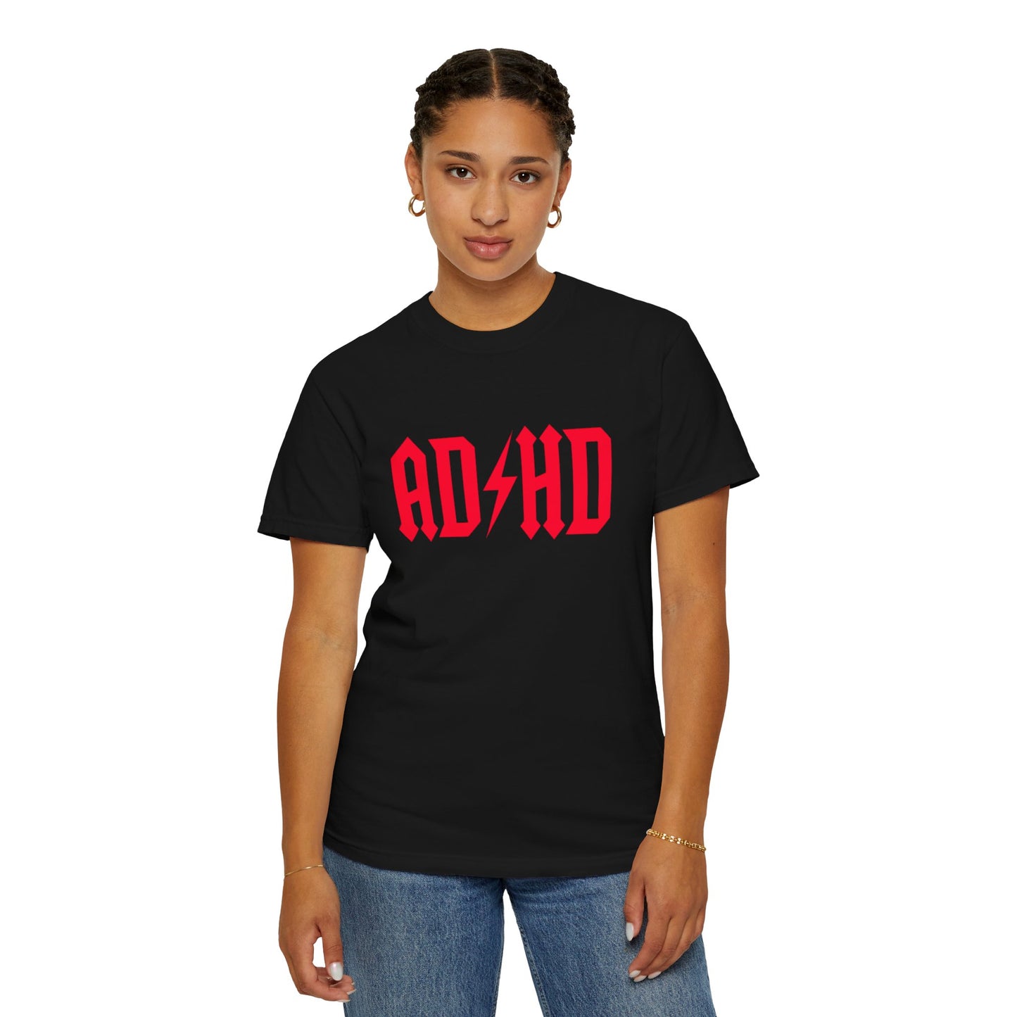ADHD Unisex Garment-Dyed T-Shirt - Casual Comfort for Creative Minds