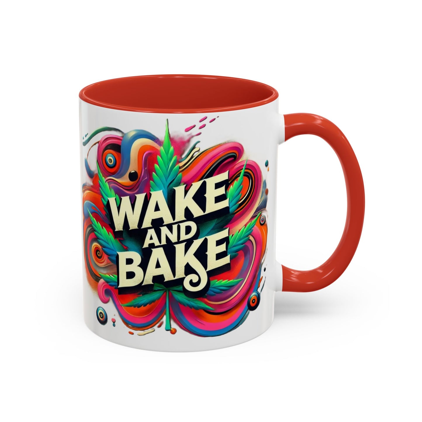 Colorful Wake and Bake Coffee Mug - 11 & 15oz