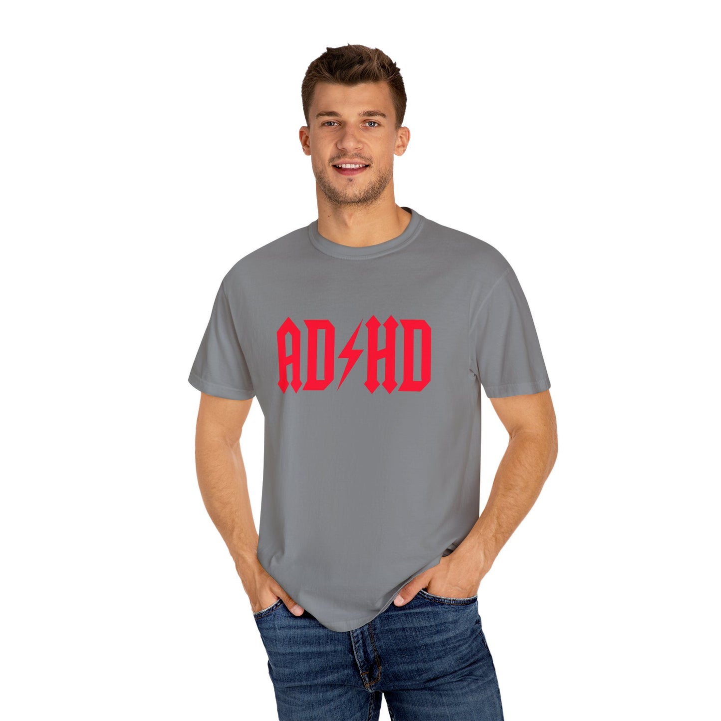 ADHD Unisex Garment-Dyed T-Shirt - Casual Comfort for Creative Minds