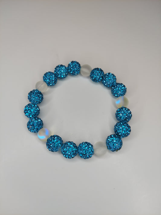 Turquoise Ball Beaded Bracelet