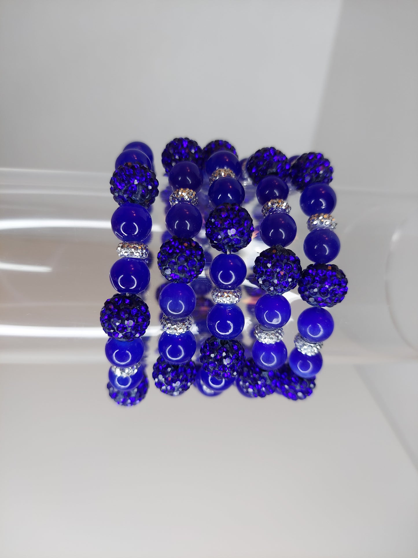 Blue Beaded Bracelet